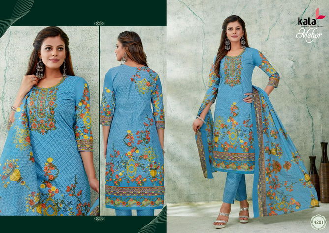 Kala Meher 8 Regular Wear Wholesale Cotton Dress Material Catalog